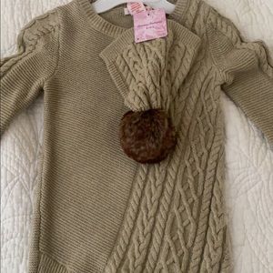 Cable-nit sweater for girls 7/8